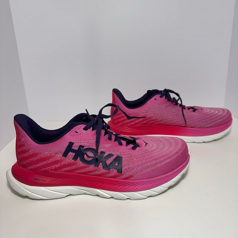 Womens HOKA MACH 5 Running Shoes Size 11B Rose Red Summer Song  1127894 RSRW Sne